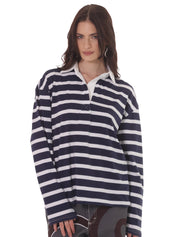 Camiseta Rayas Horizontales Azul