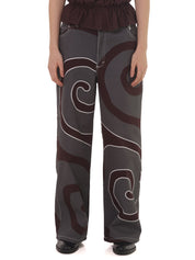 Pantalón Arabescos Café