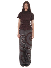 Pantalón Arabescos Café