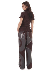 Pantalón Arabescos Café