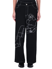 Pantalon Chava con Botas Negro