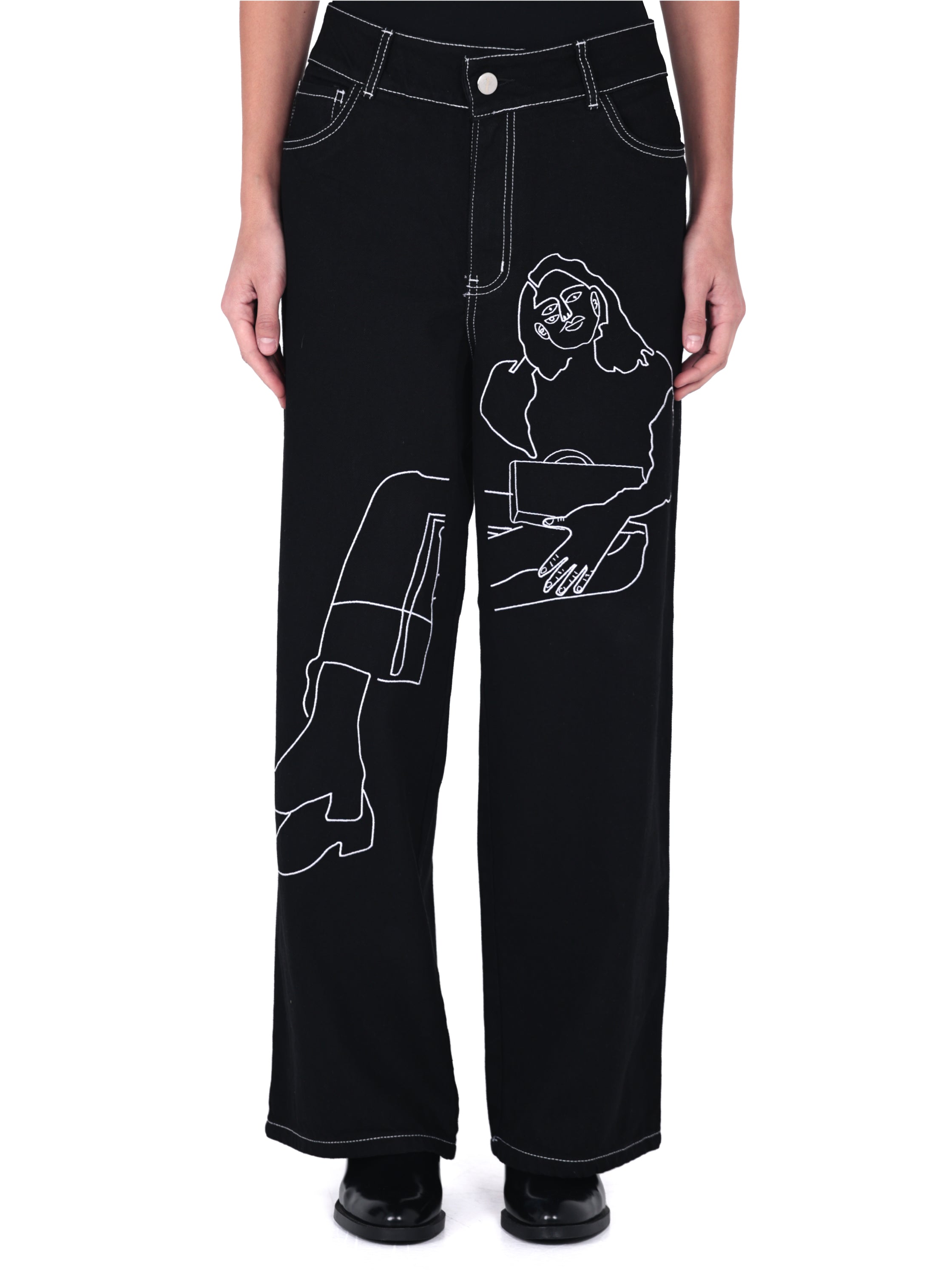 Pantalon Chava con Botas Negro