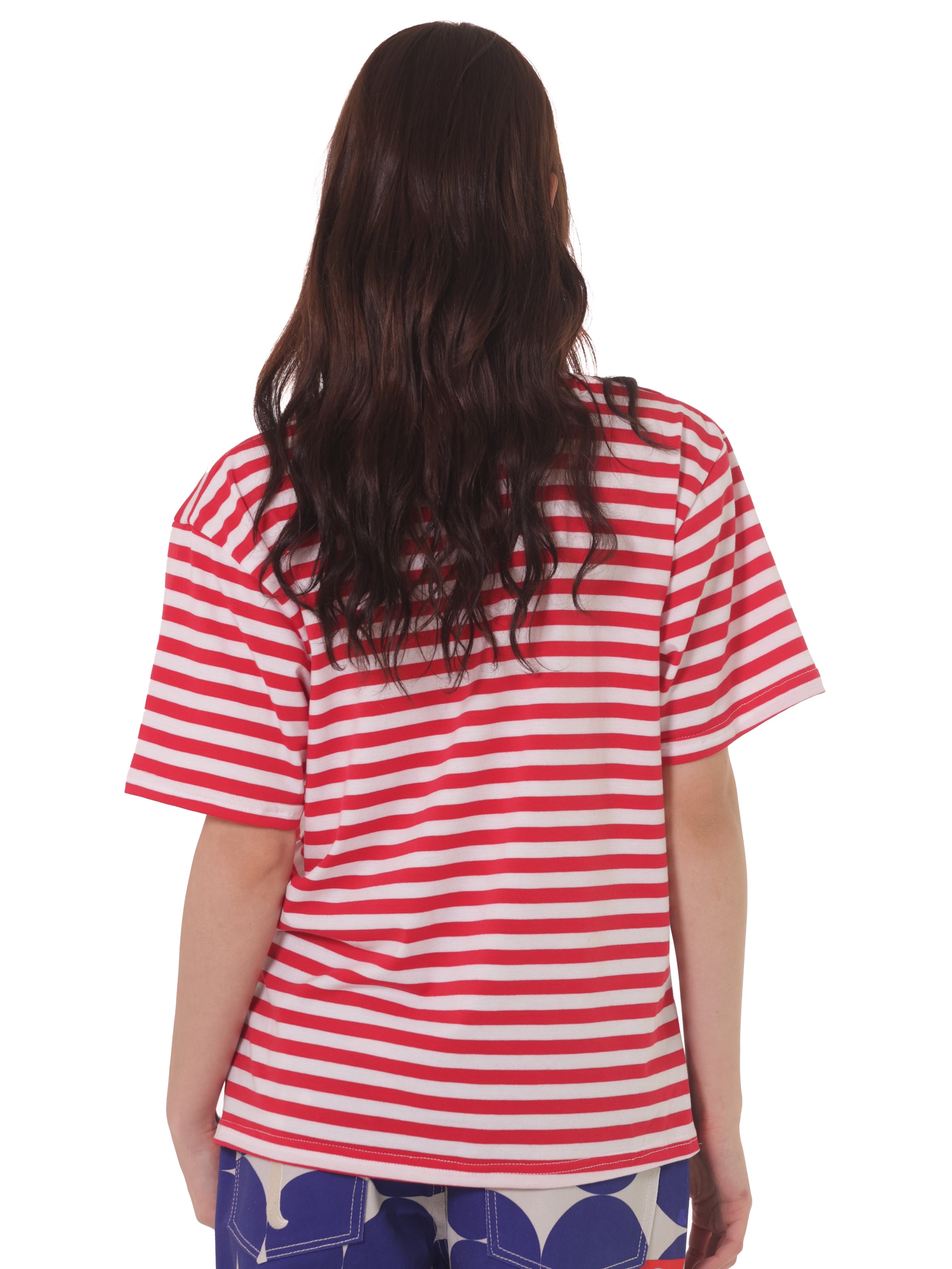 Camiseta Rayas Horizontales Rojo