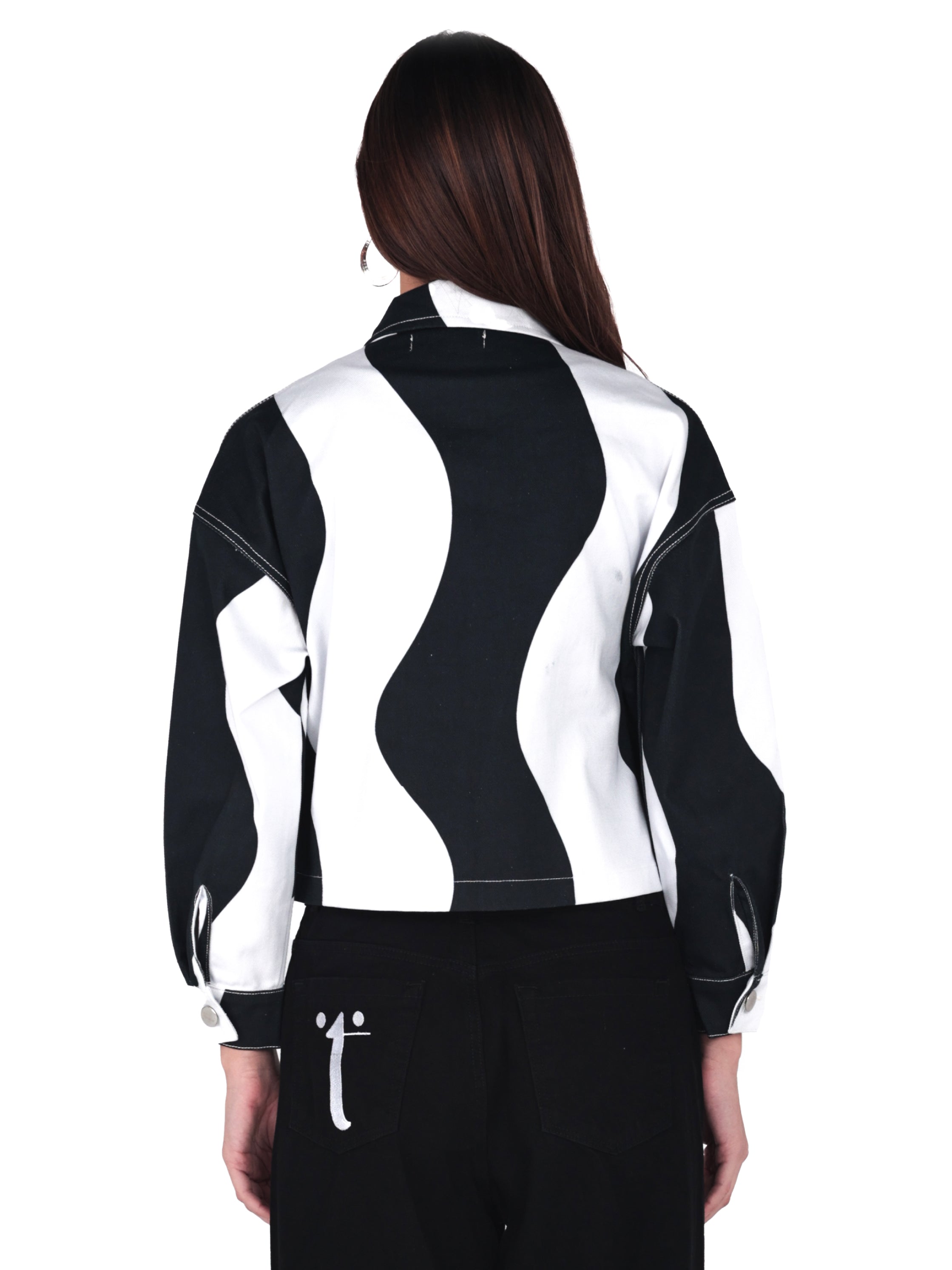 Chaqueta Pasado Blanco y Negro