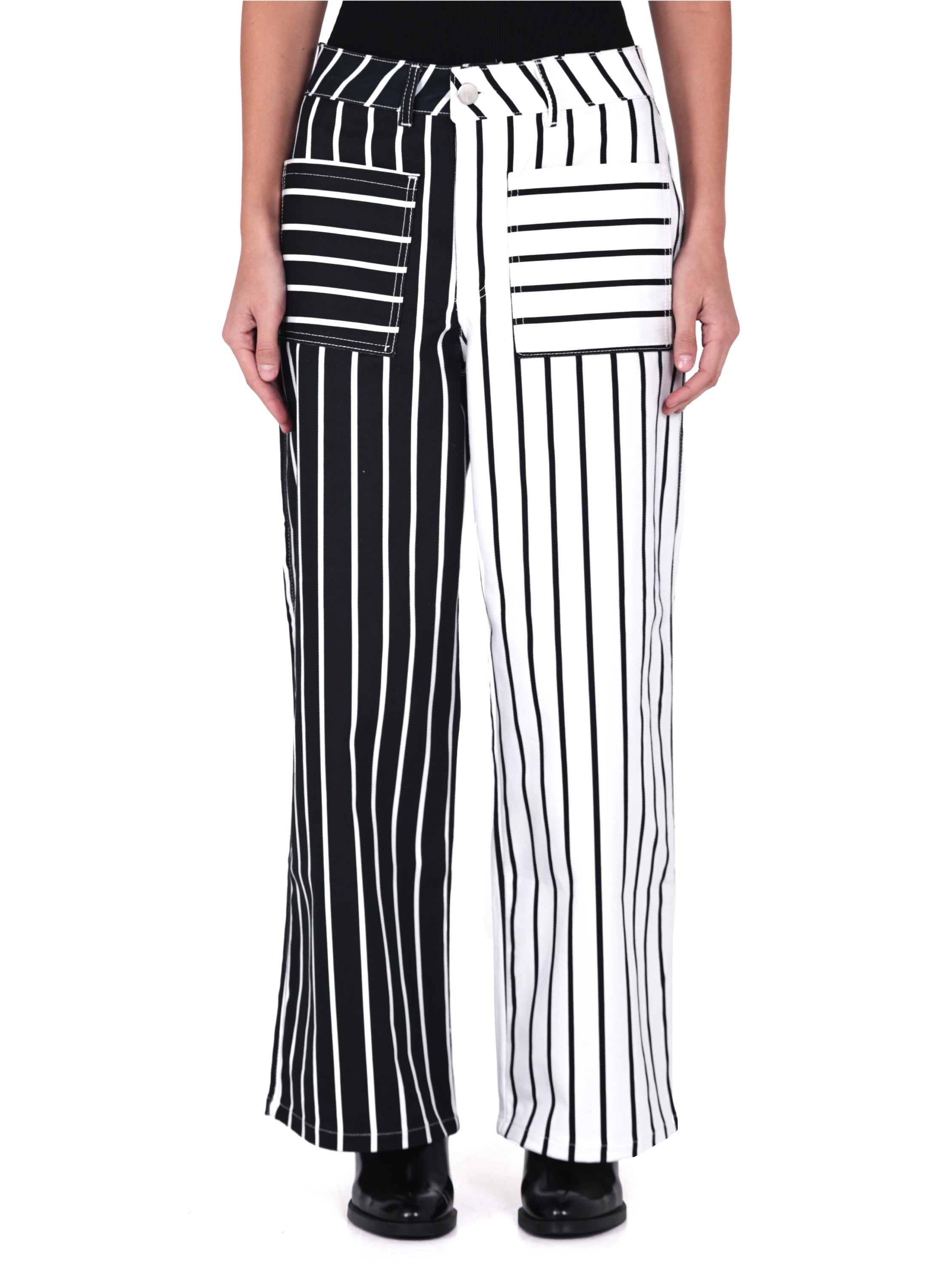 Pantalon Lineas Bicolor