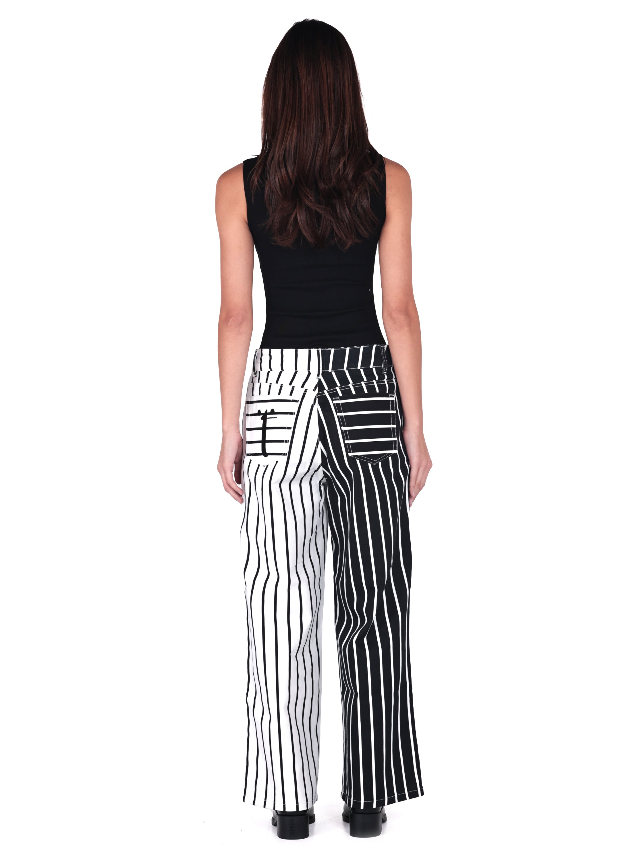Pantalon Lineas Bicolor
