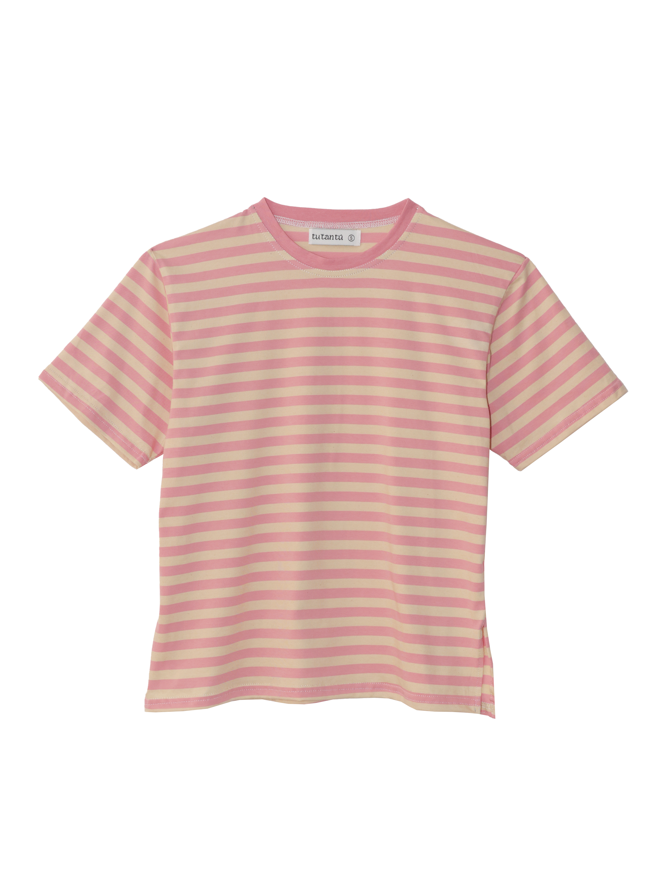Camiseta Rayas Horizontales Rosa