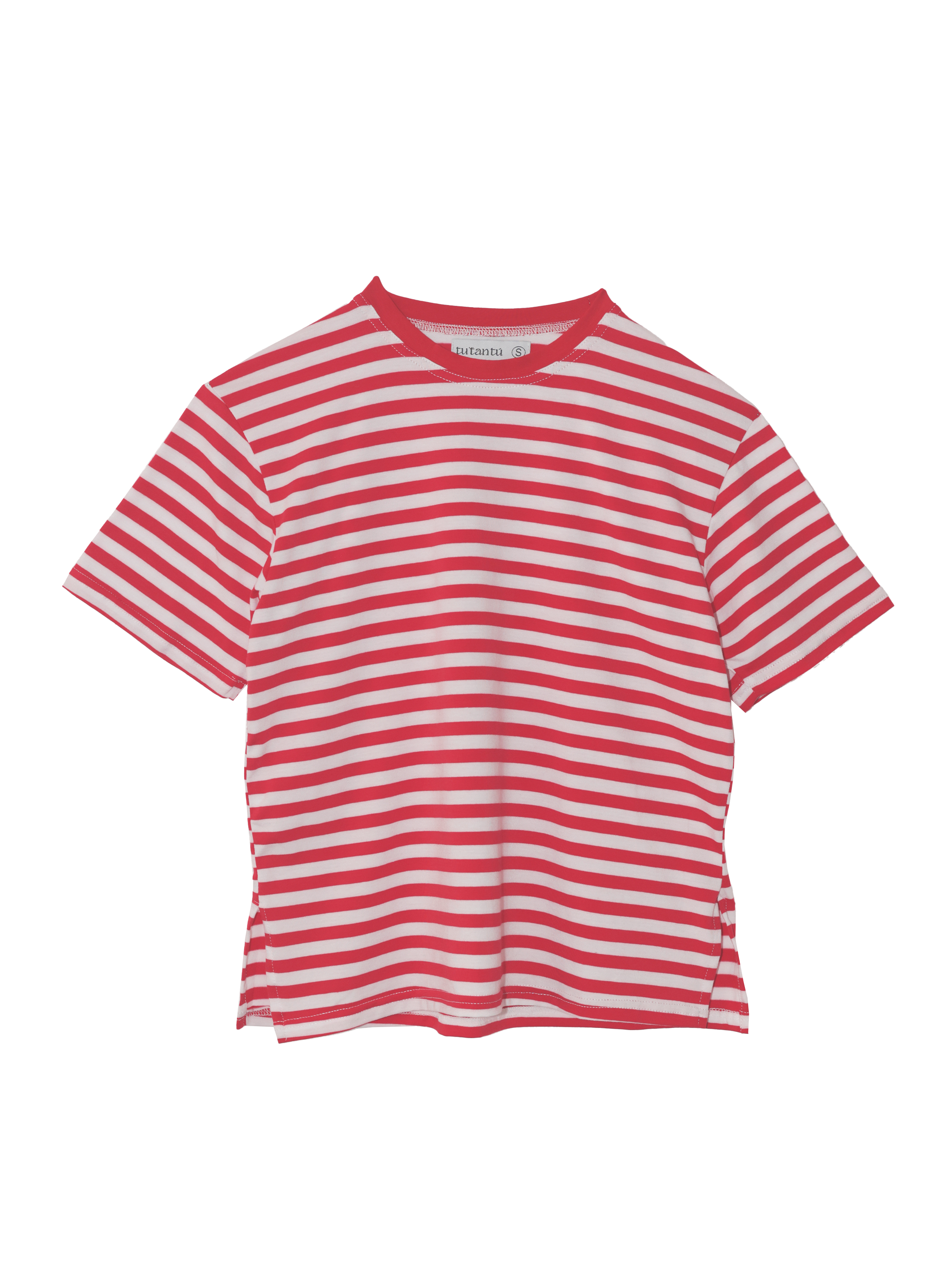 Camiseta Rayas Horizontales Rojo