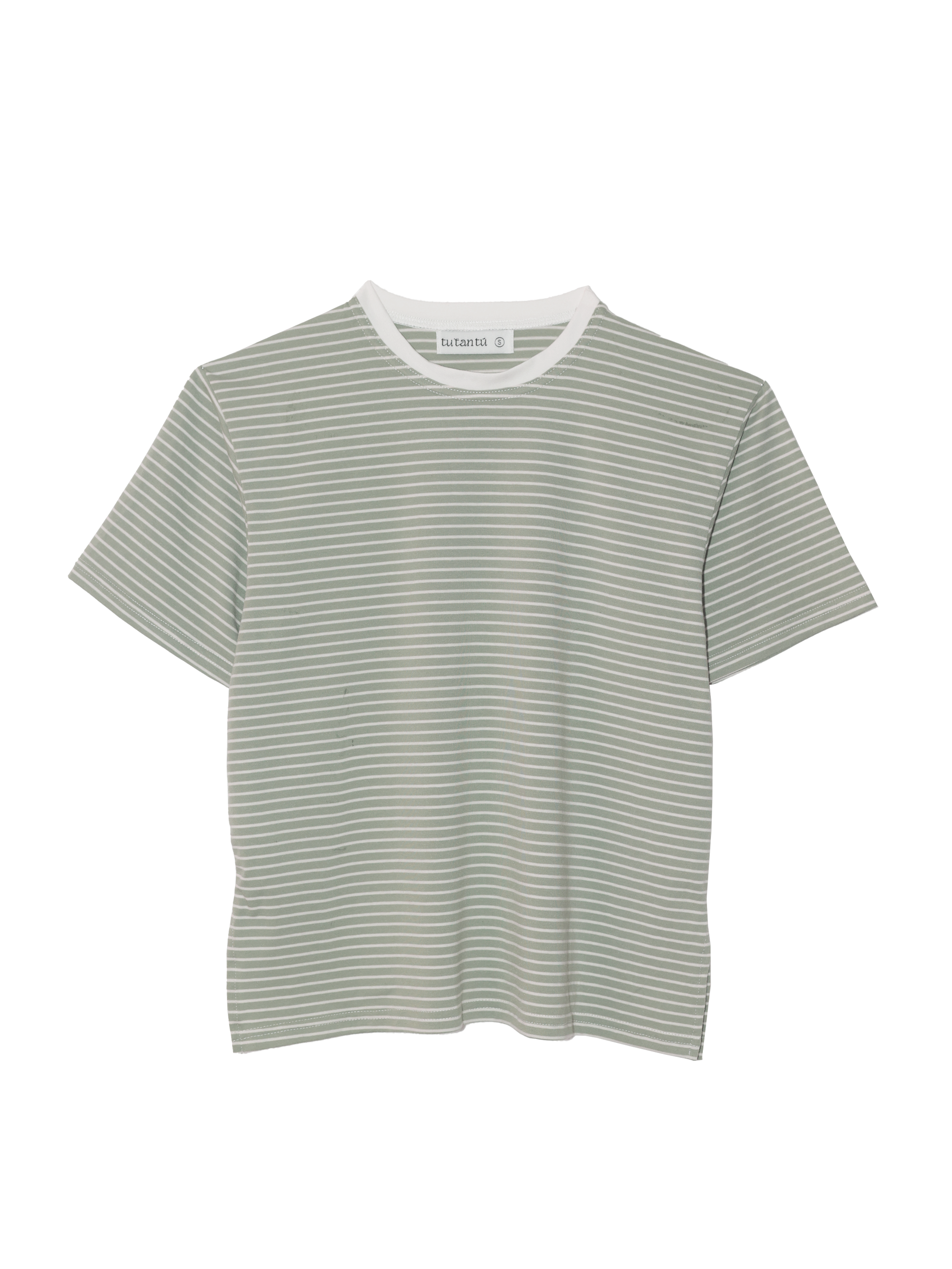 Camiseta Rayas Horizontales Verde