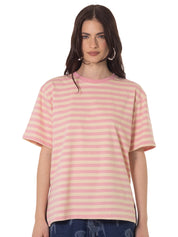 Camiseta Rayas Horizontales Rosa
