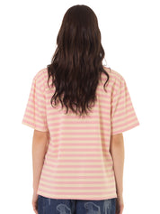 Camiseta Rayas Horizontales Rosa