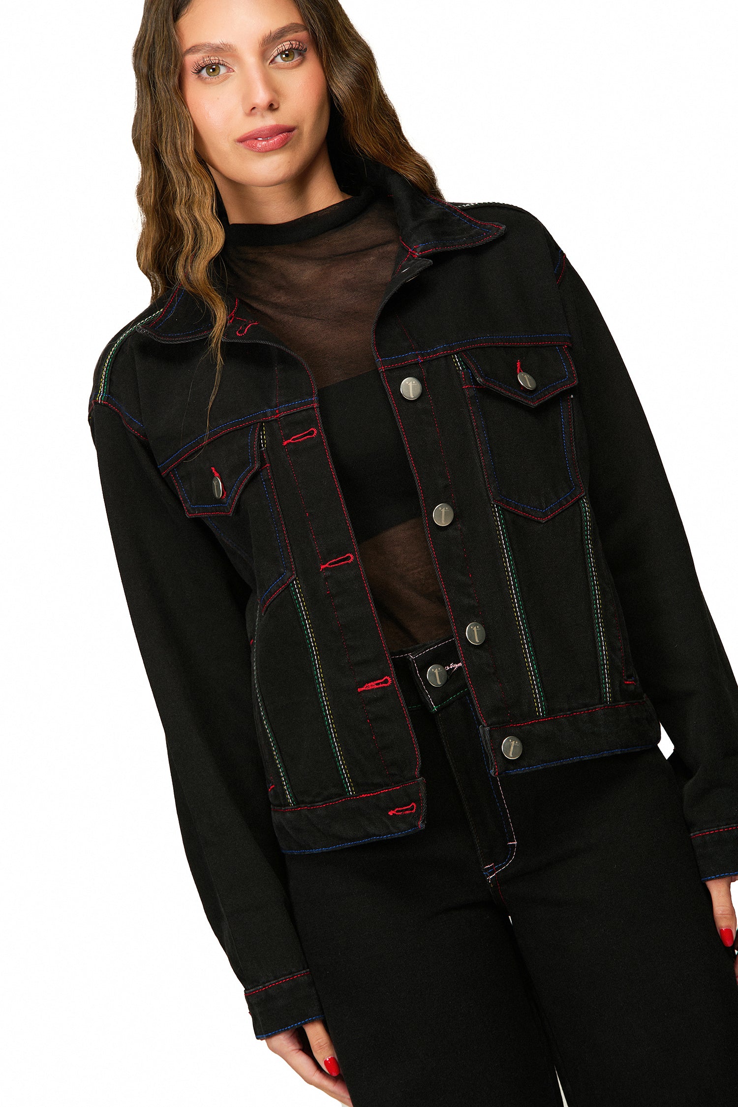 Chaqueta Denim Negra Momento