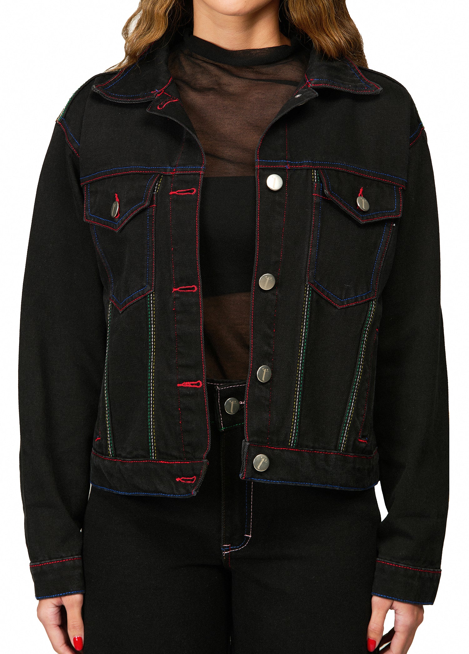 Chaqueta Denim Negra Momento