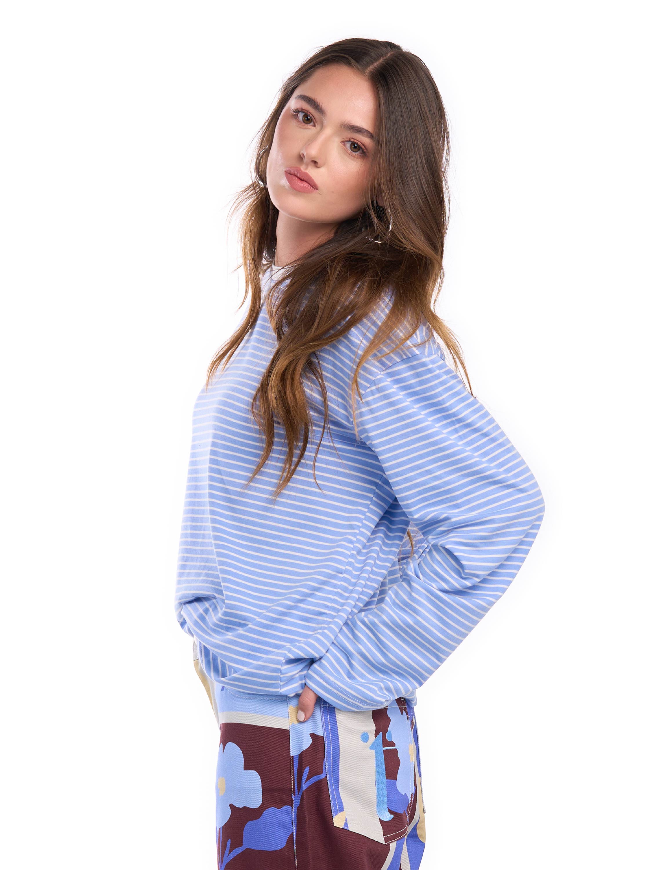 Saco Rayas Caminos Azul