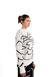 Begonia white Crewneck