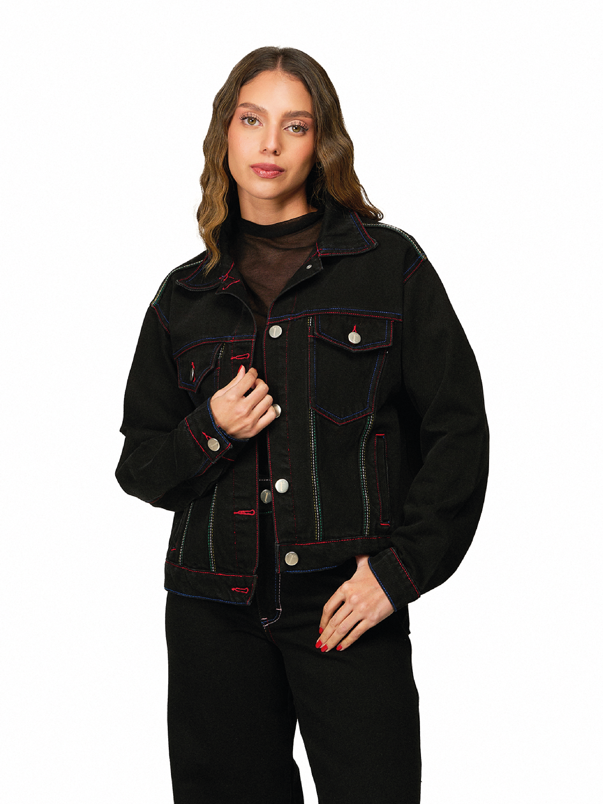 Chaqueta Denim Negra Momento